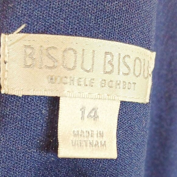 Bisou Maxi Long Dress Sz 14 Southwestern Stripe Boho Festival Halter Slit Bodice - Picture 7 of 8